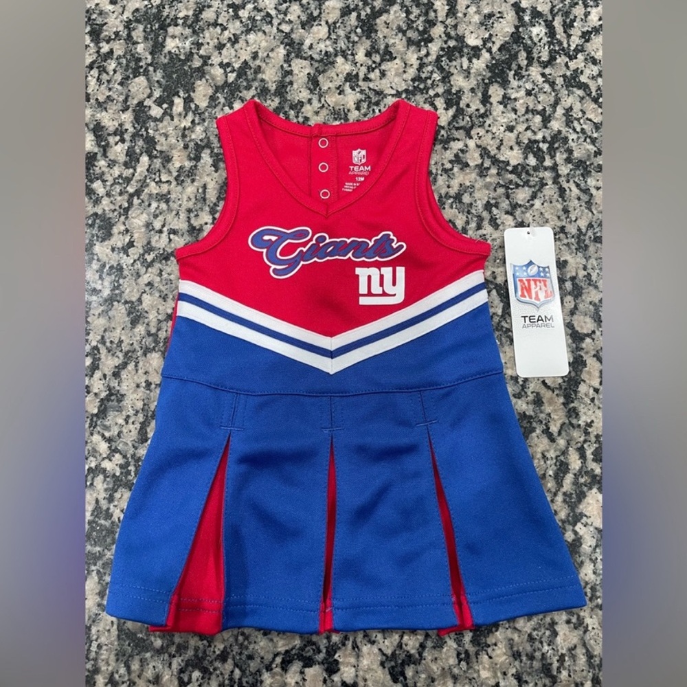 New York Giants Baby Cheerleader Dress